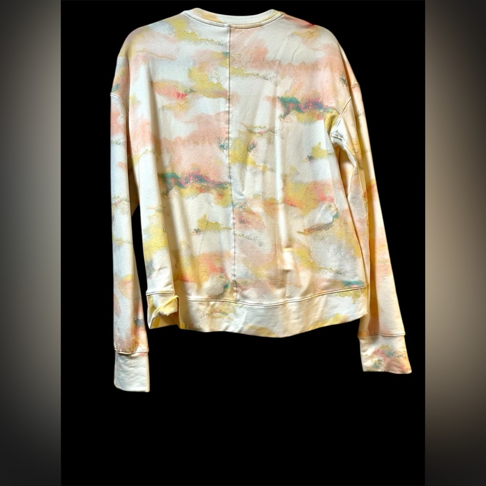 All in Motion crewneck Colorful Tie-Dye Sweatshirt with thumbholes. - Picture 2 of 7